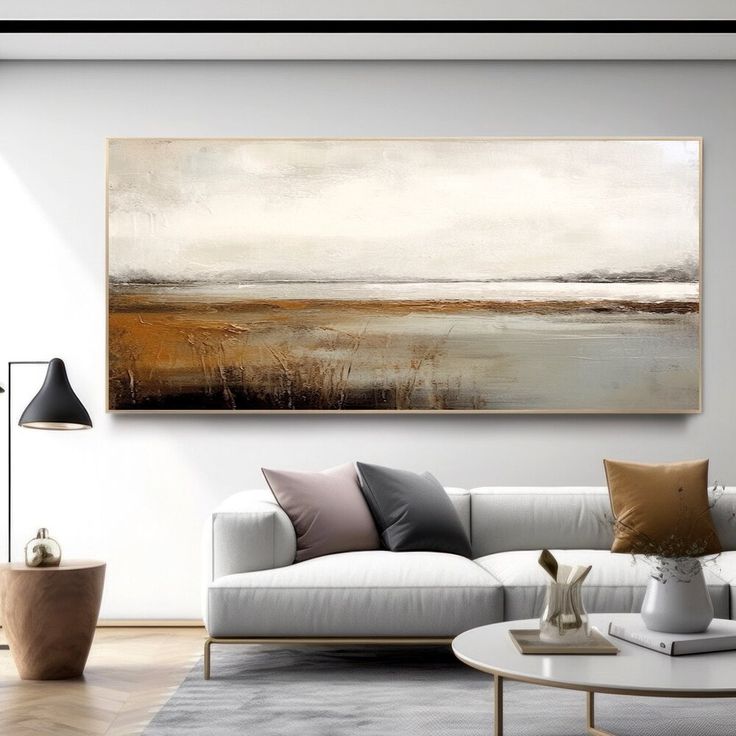 تابلو نقاشی رنگ روغن طبیعت مدرن هنر دست ۱۵۰*۸۰ کد ۹۰۲۴۳