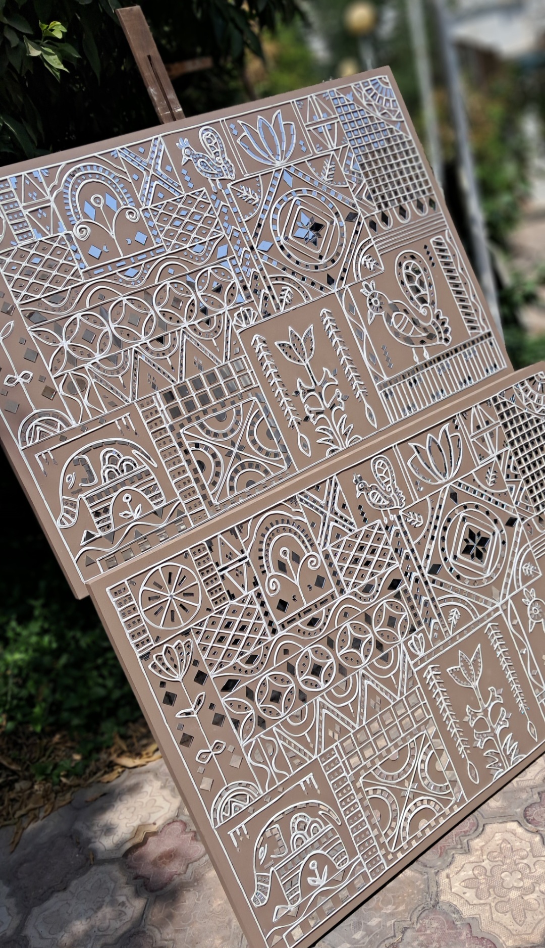 تابلو آینه کاری(لیپان آرت) هنر دست کد ۰۲۲