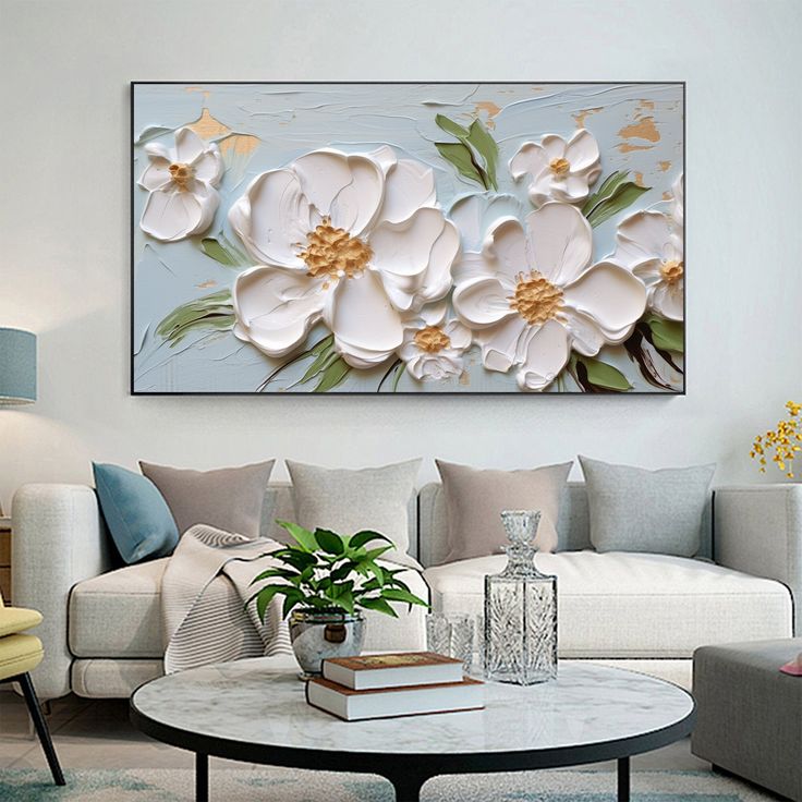 تابلو دکوراتیو نقش برجسته لبخند گل کار دست ۱۳۰*۸۰ کد ۰۶۷