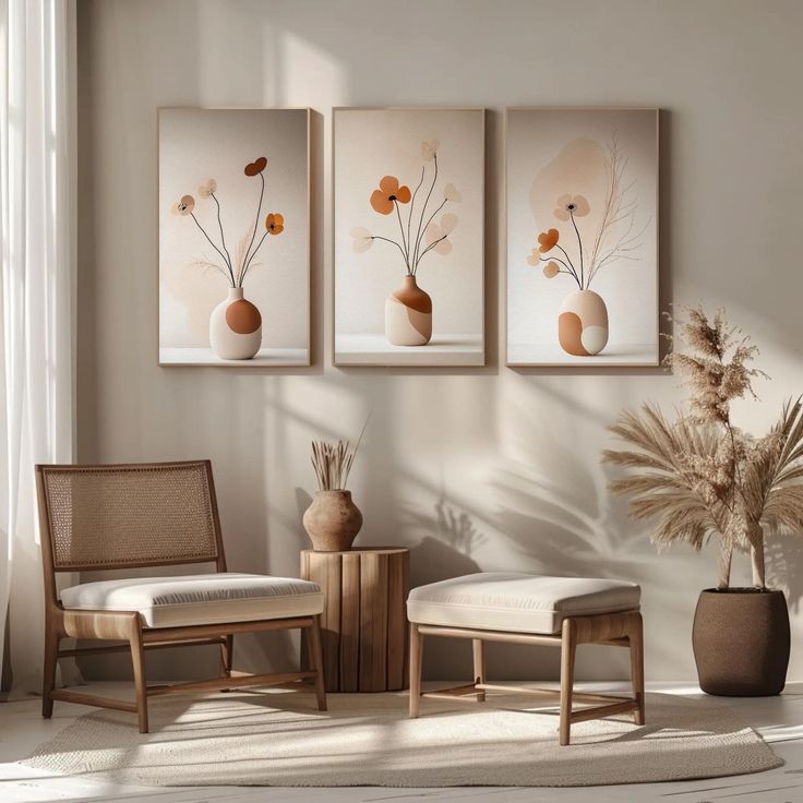 تابلو نقاشی رنگ روغن مینیمال سه لت ۱۸۰*۱۰۰ کد ۸۰۹۰